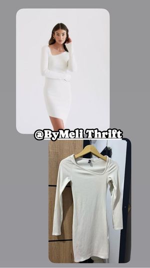 H&M Minimalist Casual Casual dress Wanita white