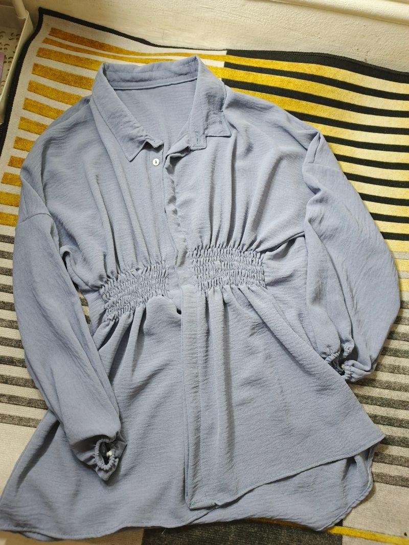 Minimalist Blouse Wanita blue, foto 2