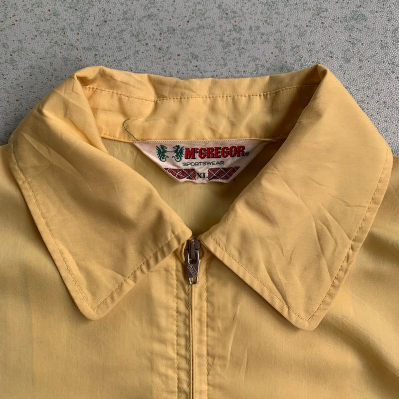 McGregor Vintage Biker Harrington jacket Pria yellow, foto 3