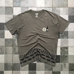 Uniqlo Casual T-shirt Pria green