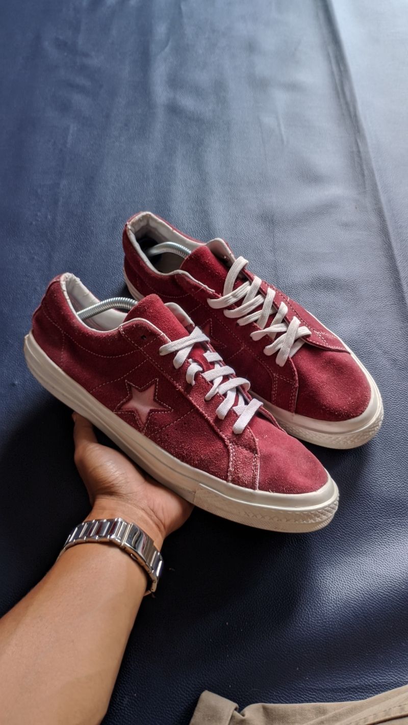 Converse Casual Sneakers Pria red, foto 3