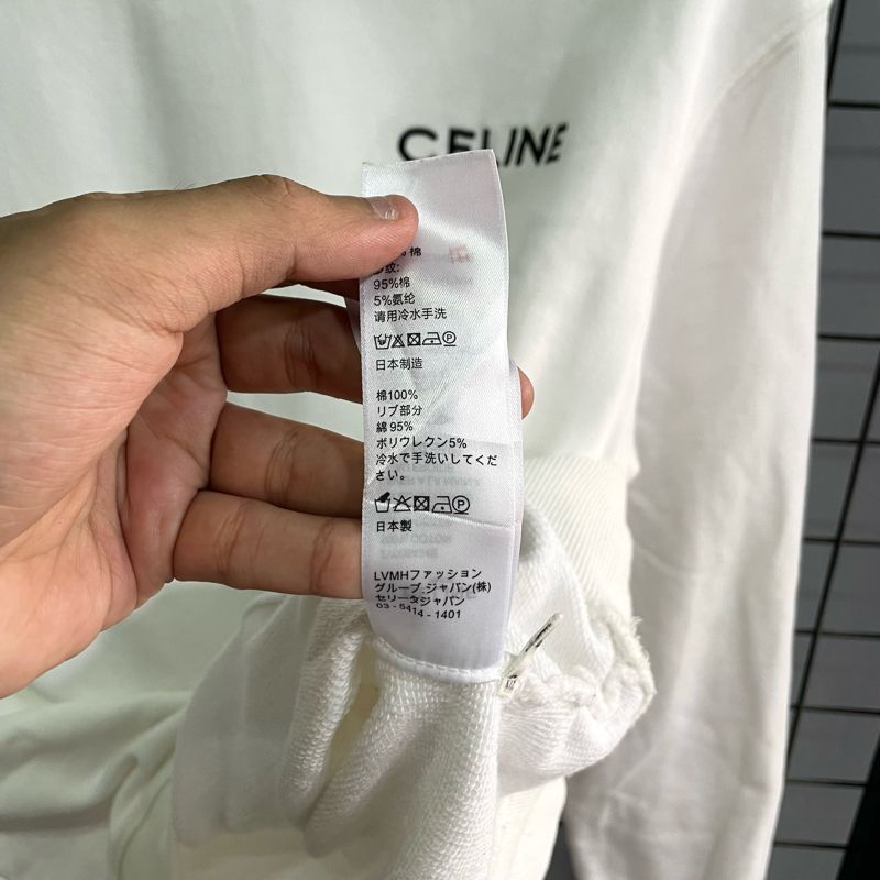 CELINE Casual Sweatshirt Pria white, foto 5
