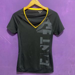 Reebok Streetwear Sportswear Shirt Wanita black orange
