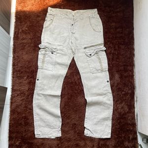 Made in USA Grunge Goth Sweatpants & Joggers Pria cream