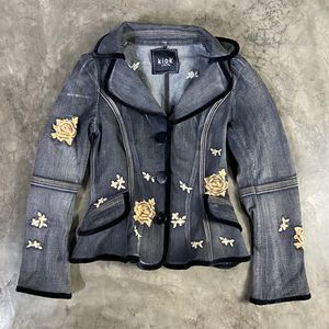 Japanese brand Streetwear Futurist Blazer Wanita multicolor