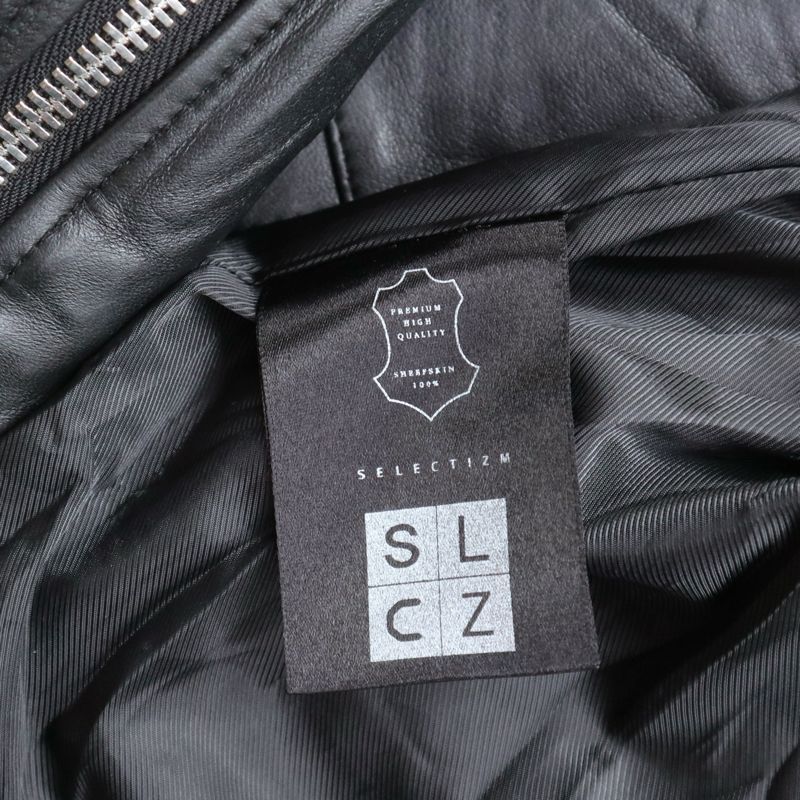 Biker Casual Leather jacket Pria black, foto 3