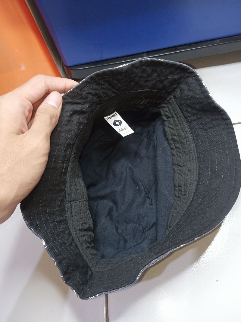 Streetwear Y2K Hat Pria white gray, foto 3