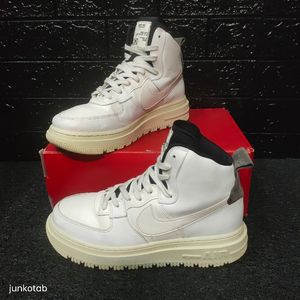 Nike Biker Casual Boots Pria white gray