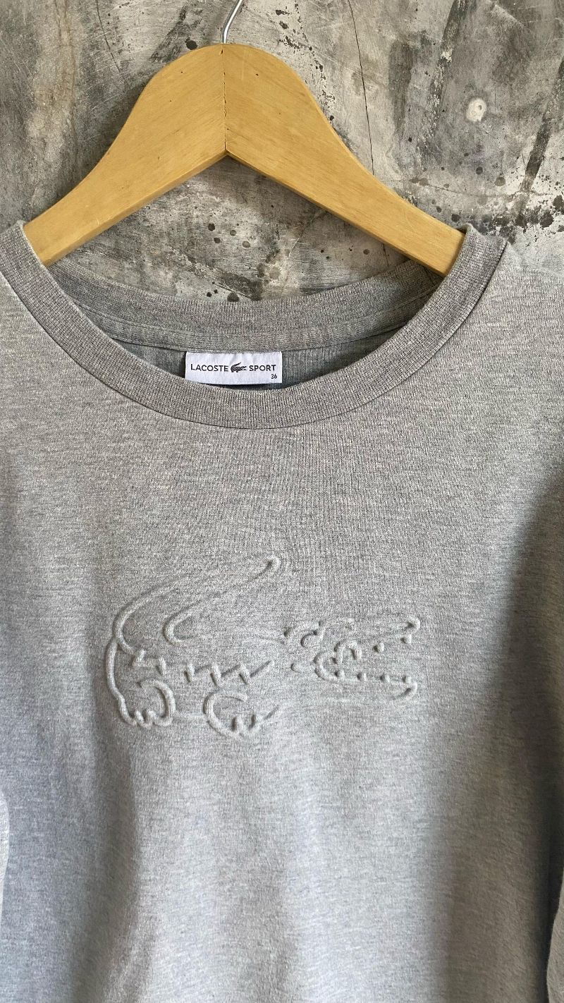 Lacoste Minimalist Casual Sweater Pria gray, foto 2