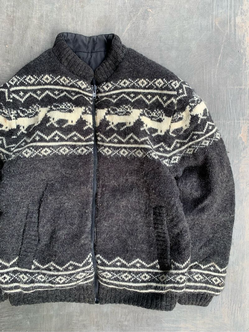 Vintage Y2K Bomber jacket Pria gray, foto 5