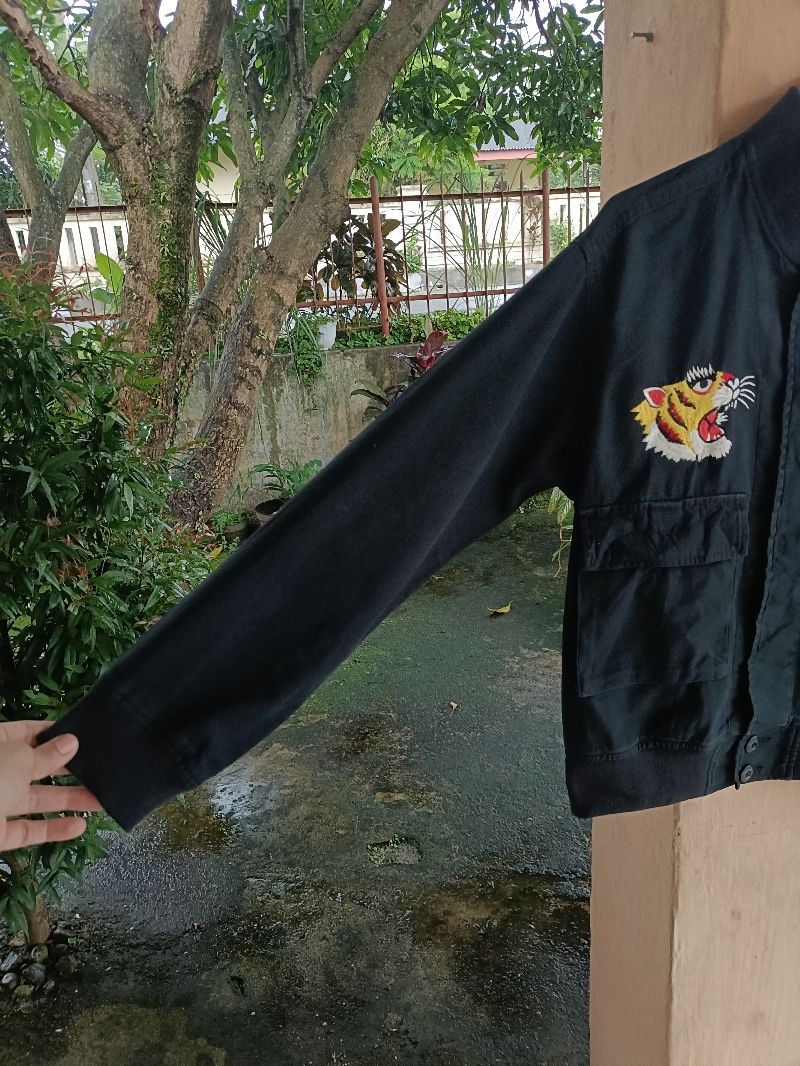 Avirex Vintage Bomber jacket Pria black, foto 4