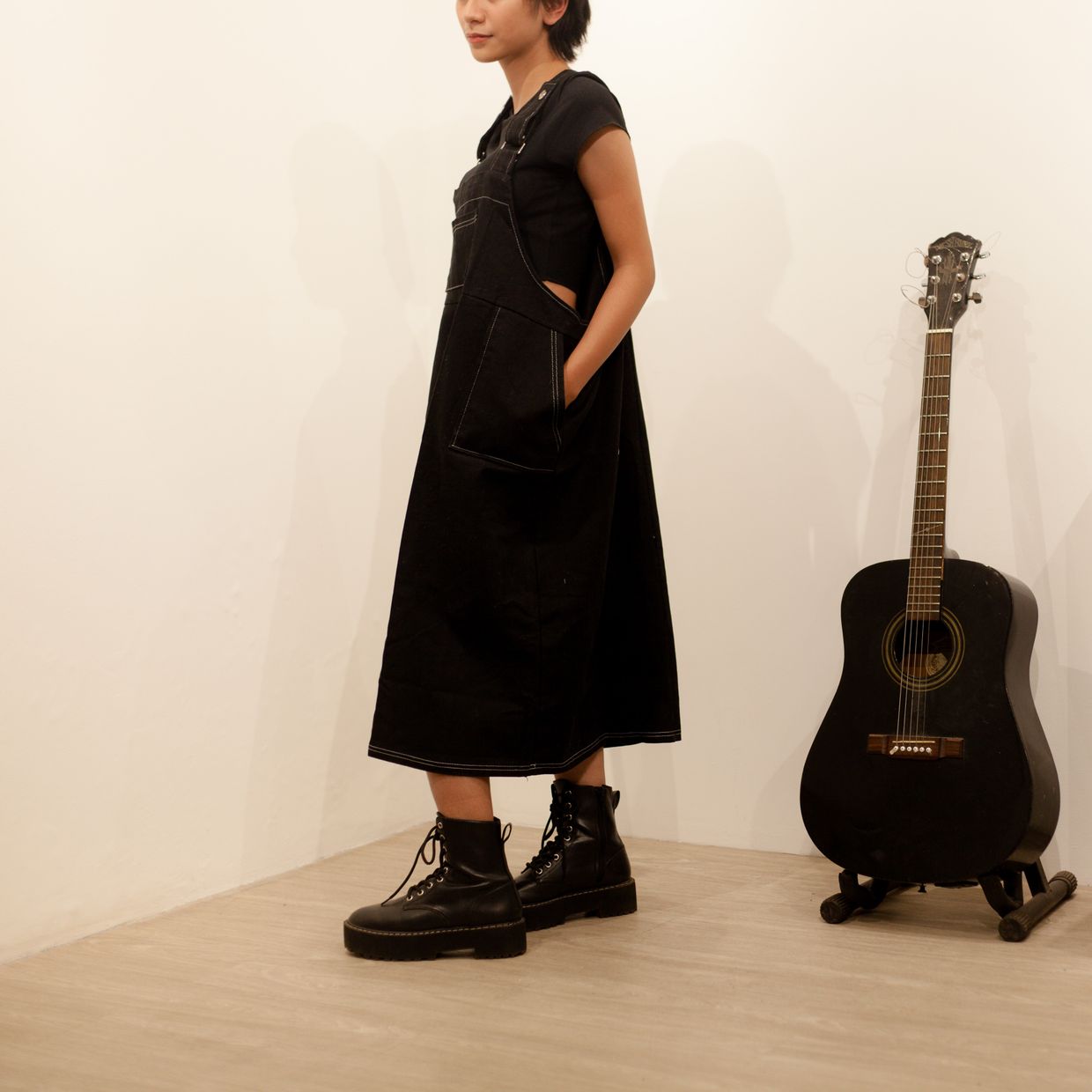 Black jumpsuit P : 106cm LD, foto 2