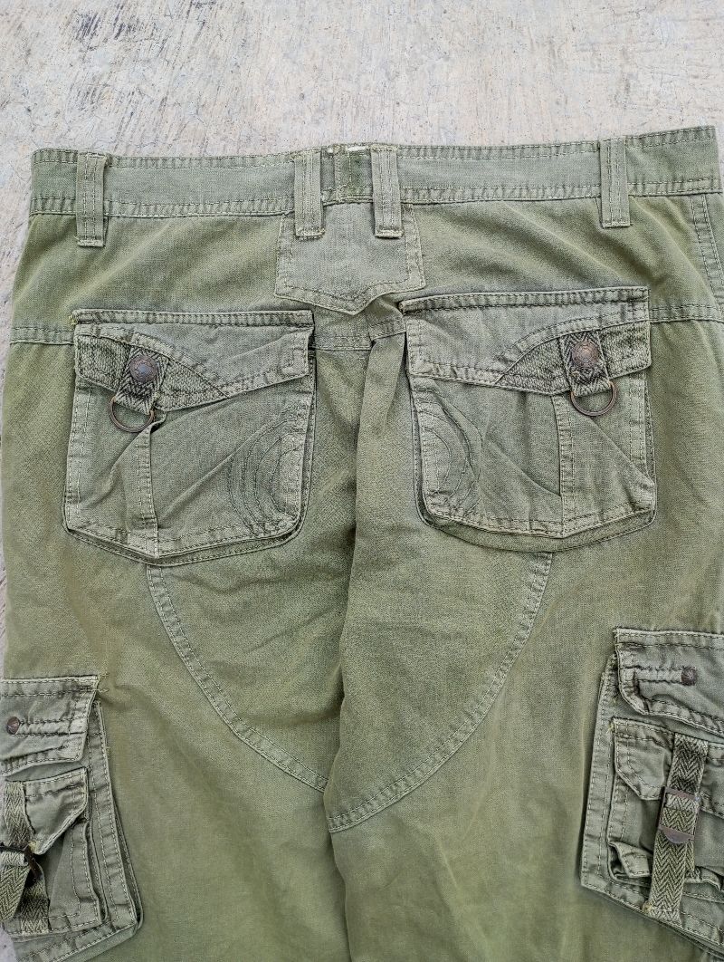 Streetwear Gorpcore Jeans Pria cream, foto 3