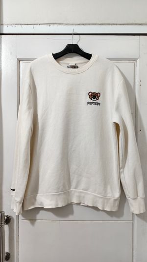 Pancoat Casual Sweatshirt Pria white cream