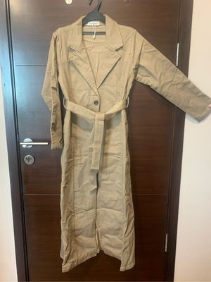 Minimalist Fur coat Wanita tan brown