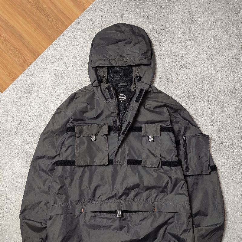 Sportswear Windbreaker Pria gray, foto 4