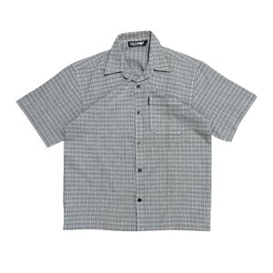 Y2K Skater Formal shirt Pria gray