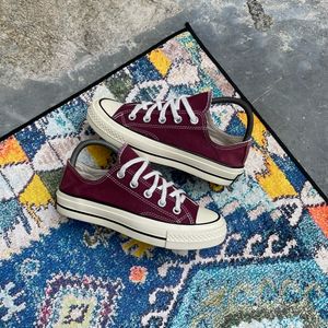 Converse Emo Reworked Sneakers Wanita burgundy white