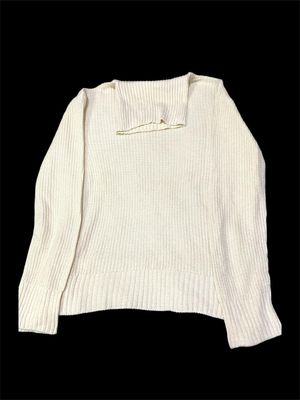 Casual Sweatshirt Wanita white