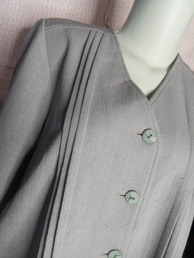 Vintage Blazer Wanita gray, foto 4