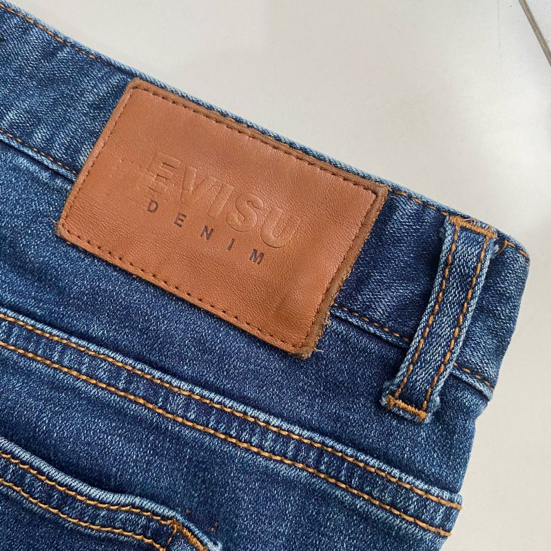 Evisu Casual Jeans Pria navy blue, foto 7
