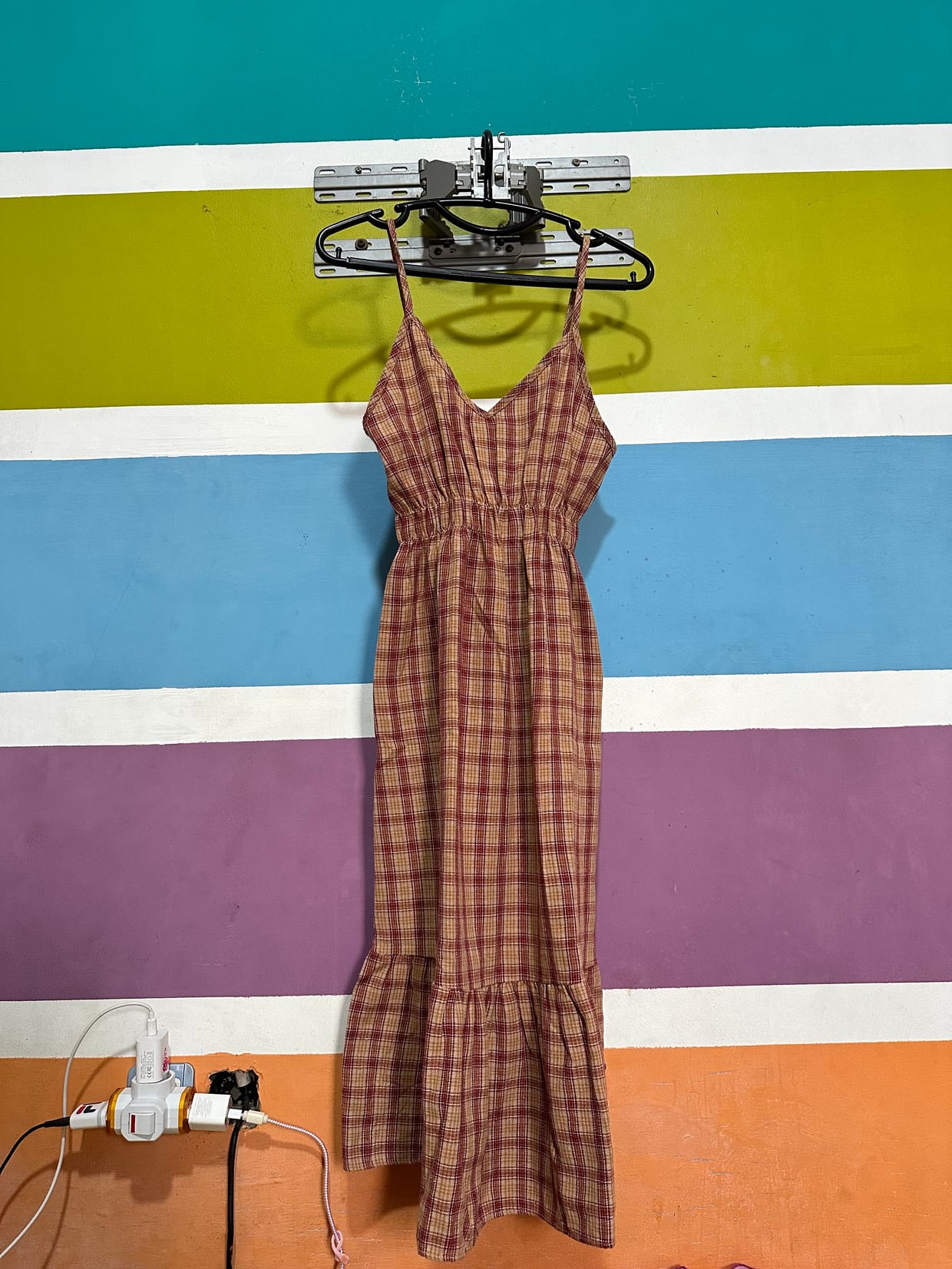 Casual Wanita brown orange