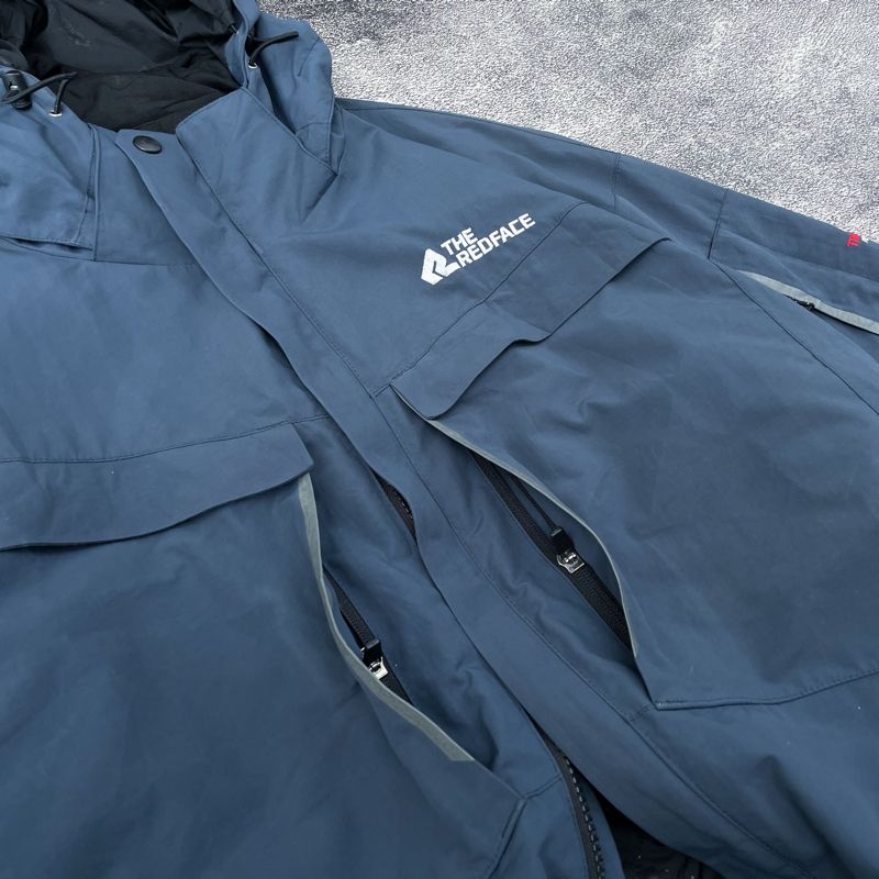 Gorpcore Sportswear Windbreaker Pria navy blue, foto 6