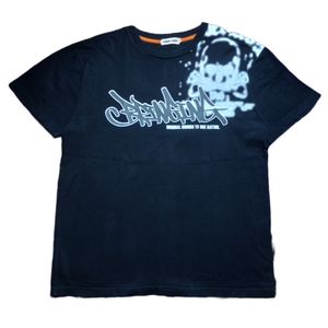 Japanese brand Vintage Y2K T-shirt Pria black