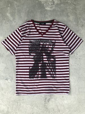 Japanese brand Vintage Y2K T-shirt Pria white red
