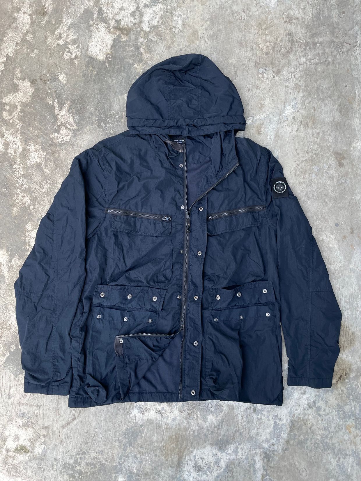 Gorpcore Sportswear Parka Pria navy, foto 2