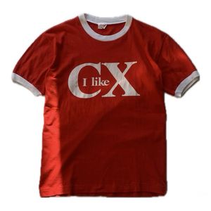 Japanese brand Vintage Y2K T-shirt Pria red