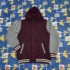 GU Casual Hoody Pria burgundy