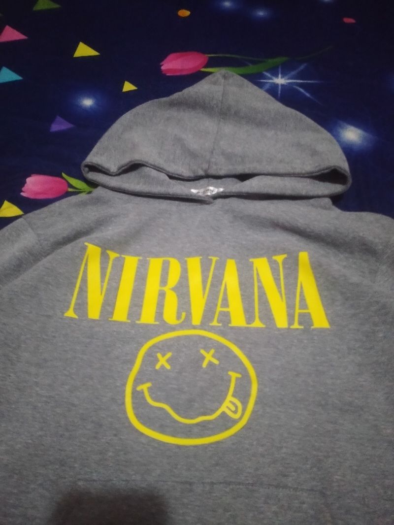 Vintage Hoody Pria gray, foto 2
