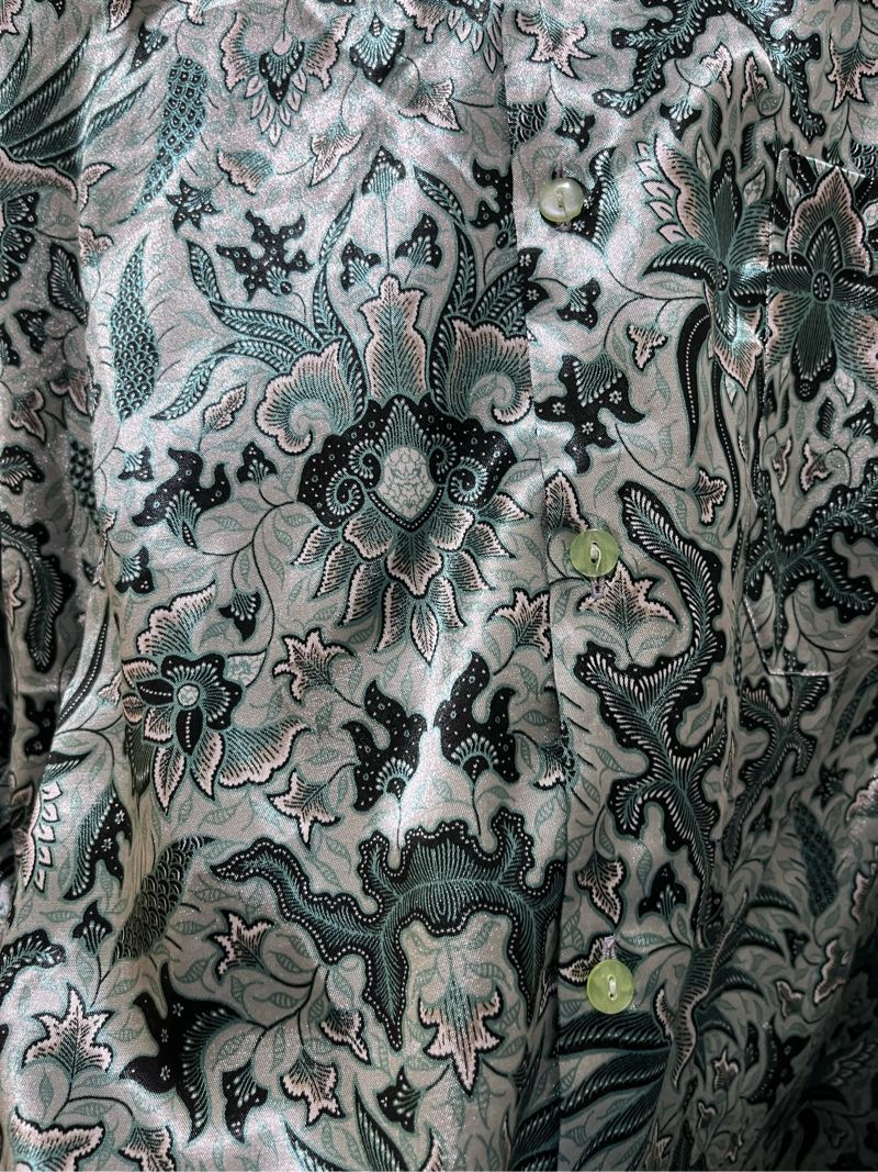Batik Formal shirt Pria green, foto 3