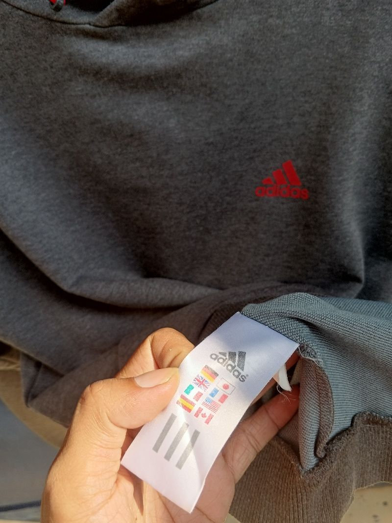 Adidas Casual Hoody Pria gray, foto 3