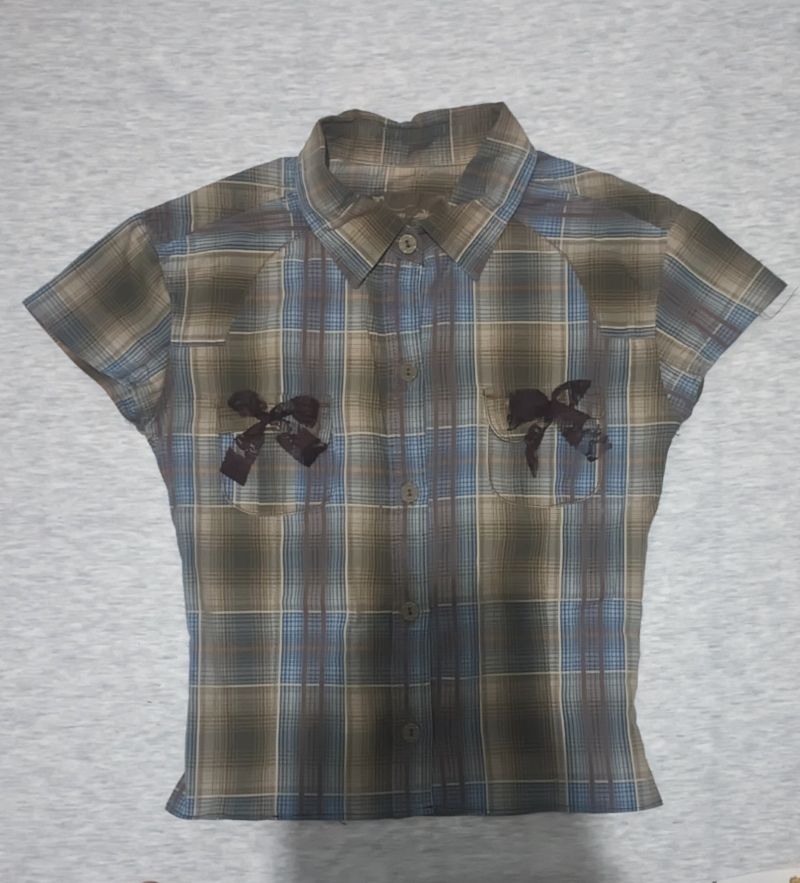Y2K Reworked Blouse Wanita multicolor, foto 2