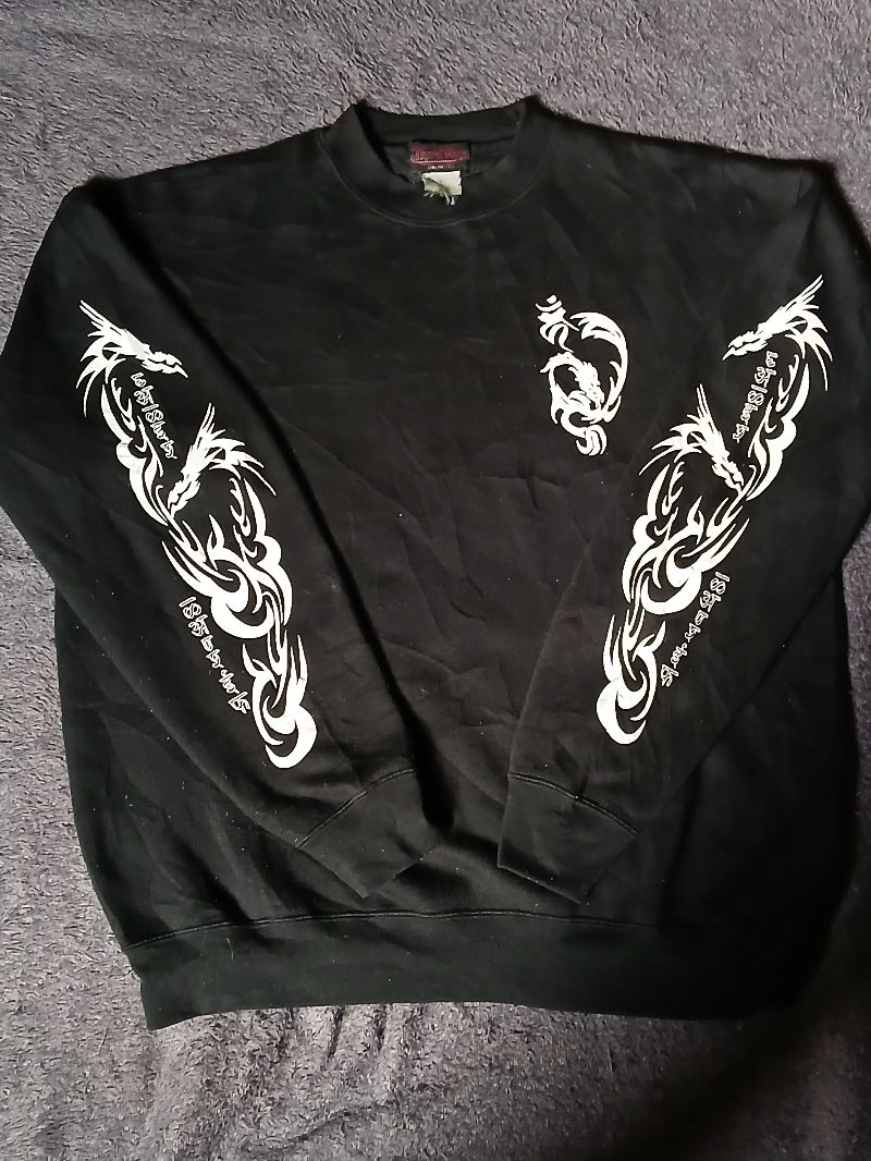 Y2K Sweater Pria black, foto 2