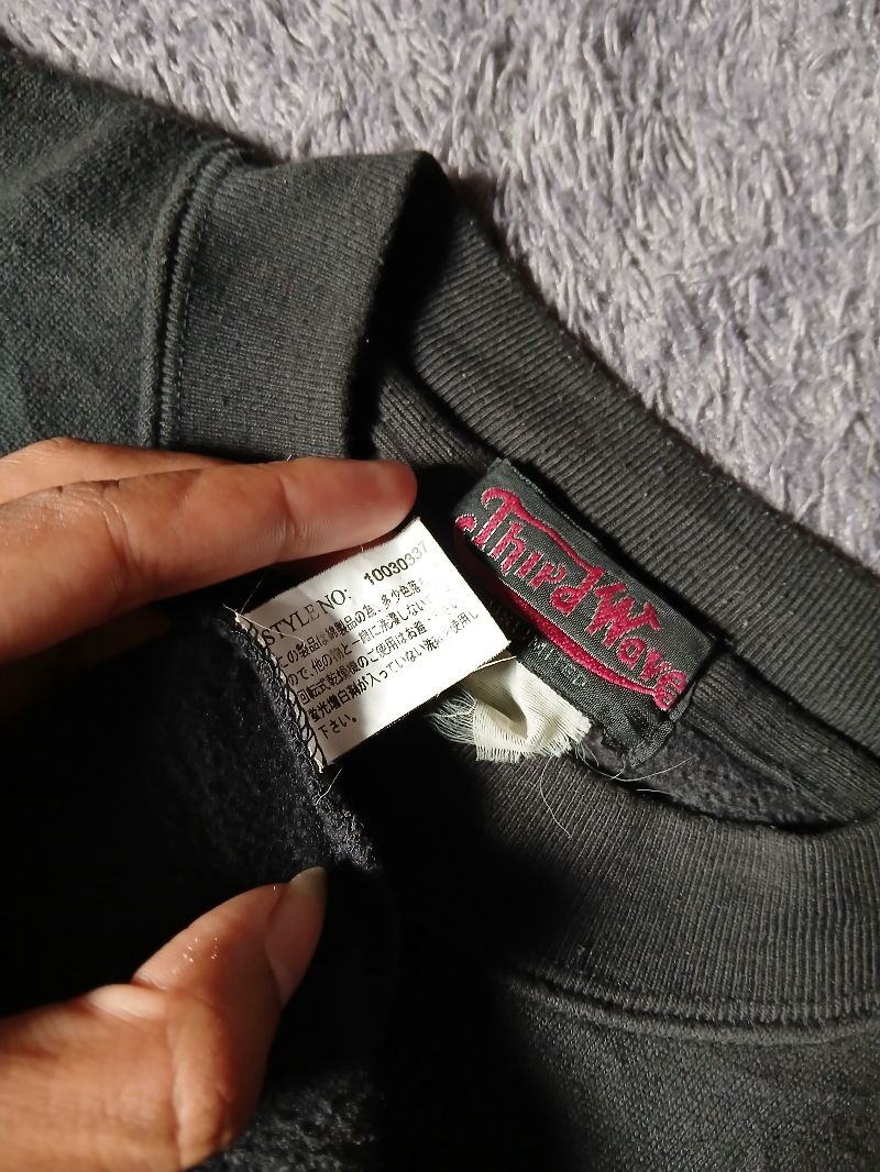 Y2K Sweater Pria black, foto 3