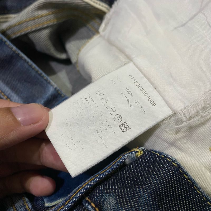 Visvim Streetwear Jeans Pria navy, foto 6