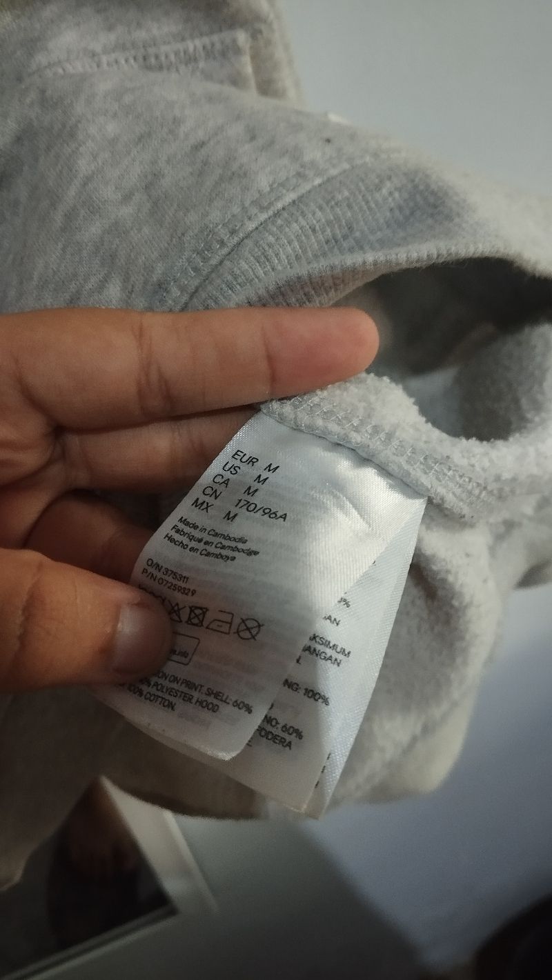 H&M Casual Hoody Pria orange gray, foto 3