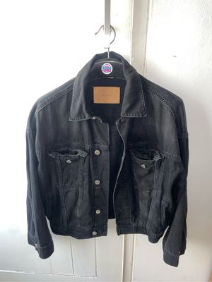H&M Vintage Denim jacket Pria black