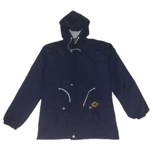 Jaket Parka Parasut Dua Sisi Navy-Grey | Jaket Anti Air