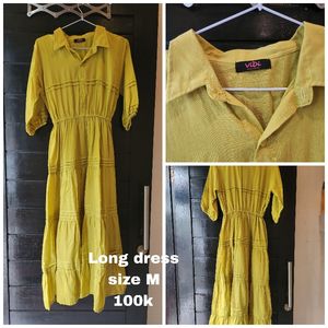 Casual Shirt dress Wanita yellow