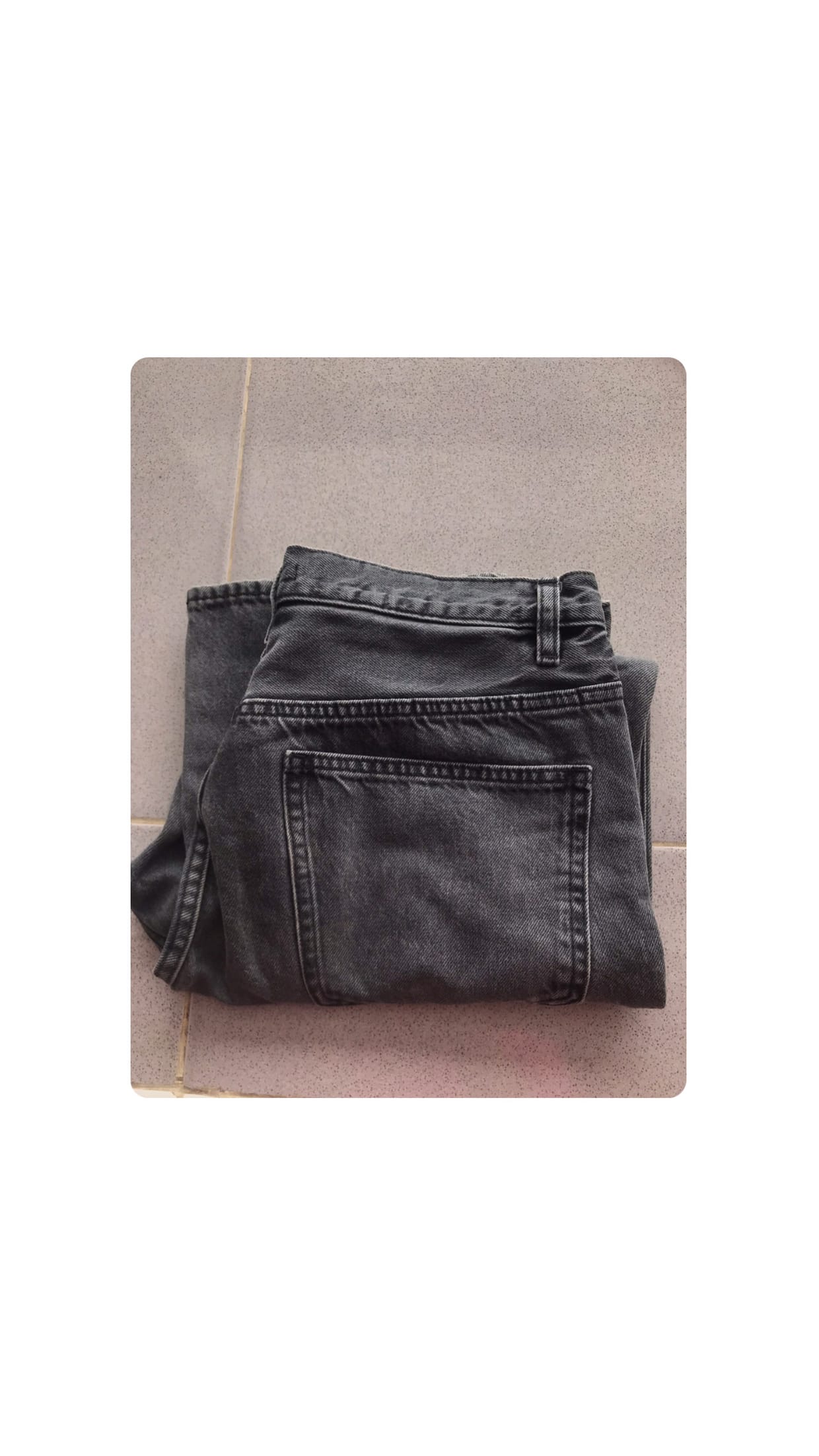 Uniqlo Casual Boyfriend jeans Wanita gray