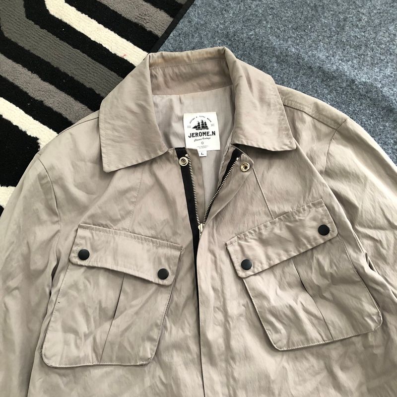 Casual Parka Pria khaki, foto 2