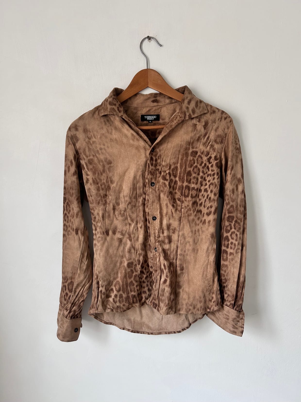 Tornado Mart Y2K Luxury Casual shirt Pria tan