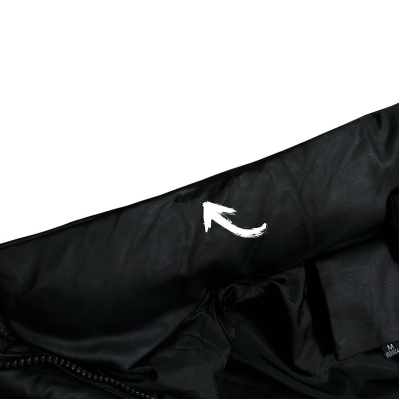 Casual Leather jacket Pria black, foto 7