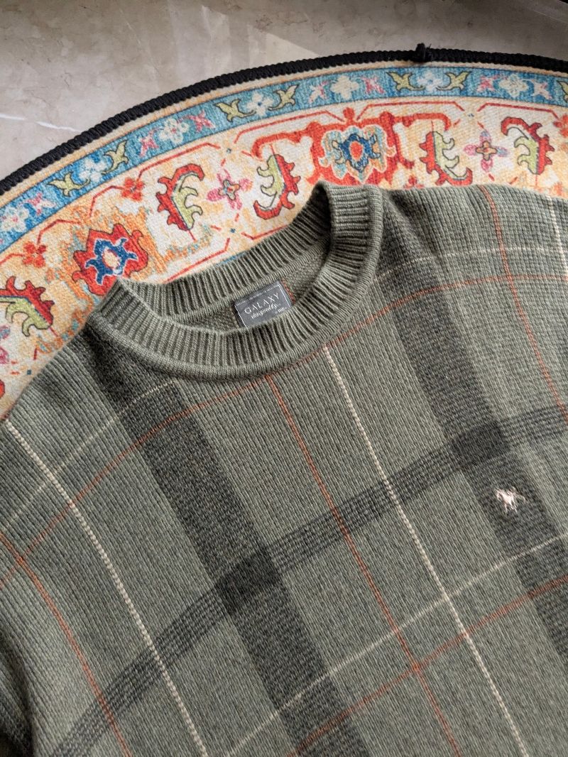 Vintage Sweater Pria green, foto 3