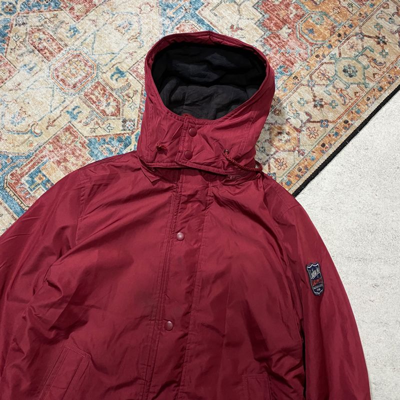 Casual Parka Pria burgundy, foto 3