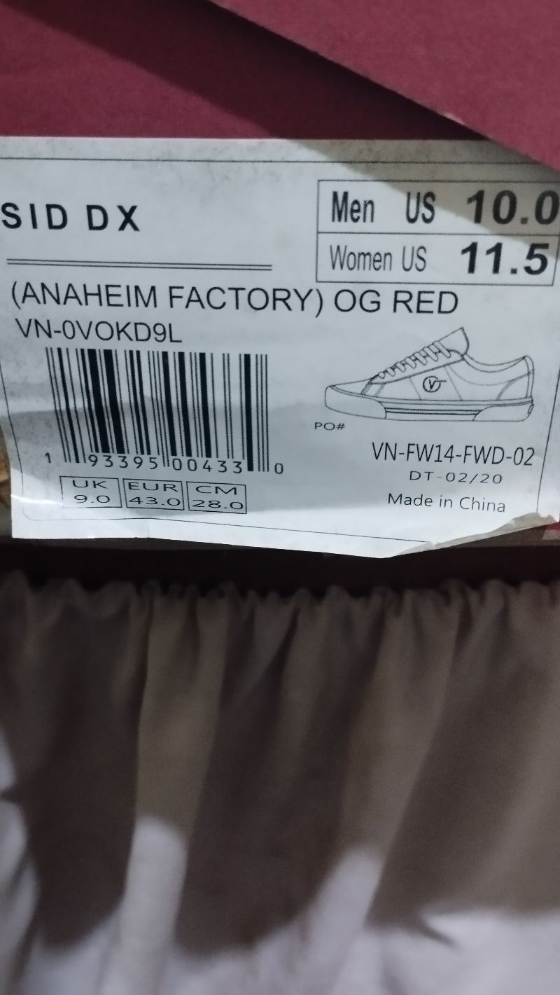 VANS Casual Sneakers Pria red, foto 2